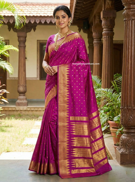 pink paithani saree yeola paithani saree