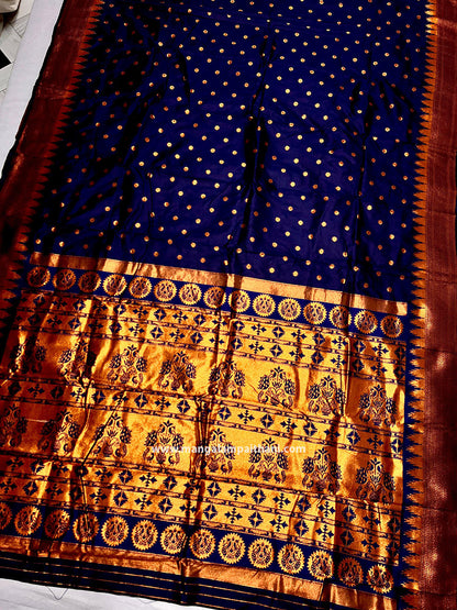 Temple Border Kalanjali Paithani