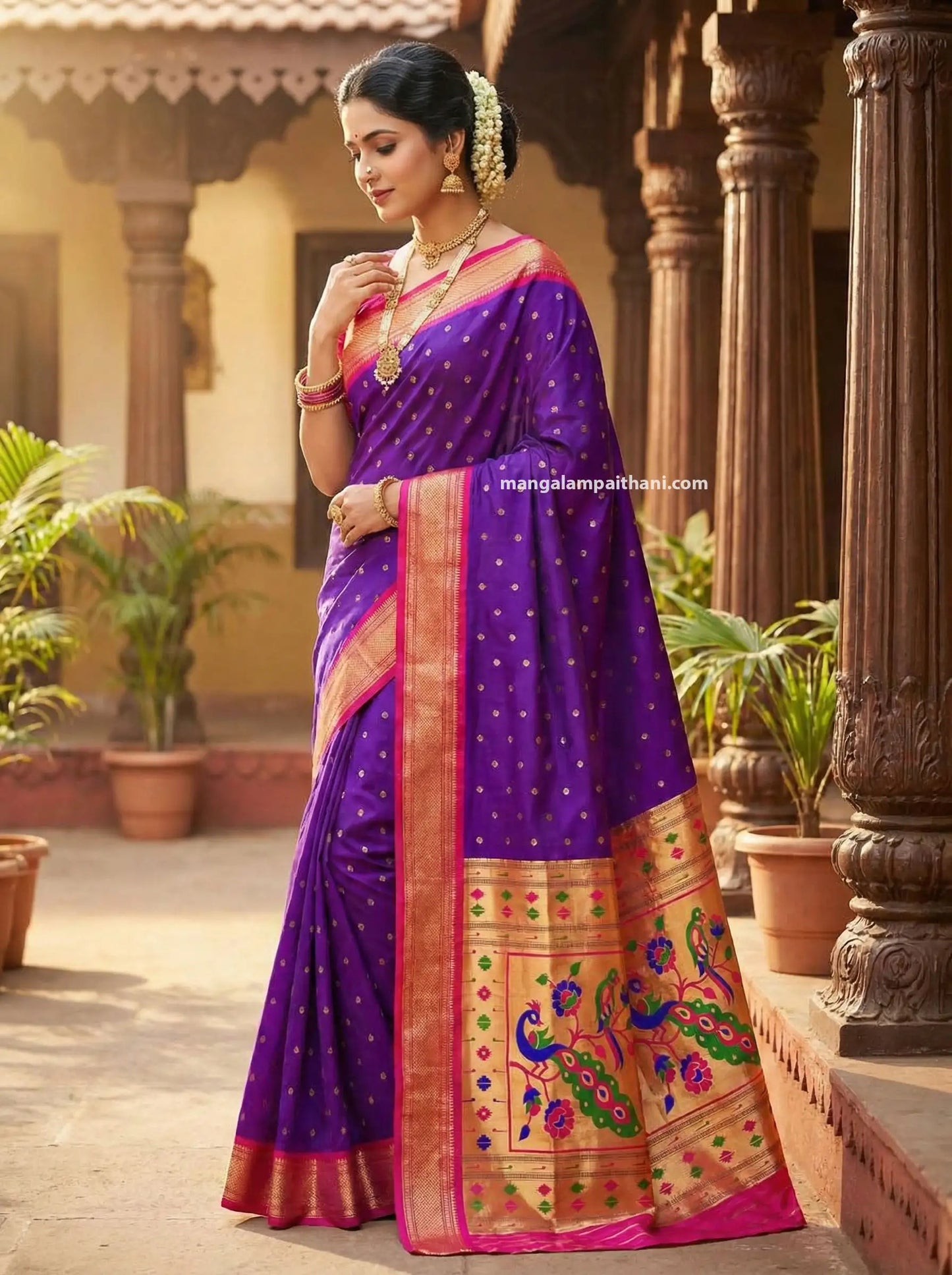 Semi Silk Kadiyal Paithani #02