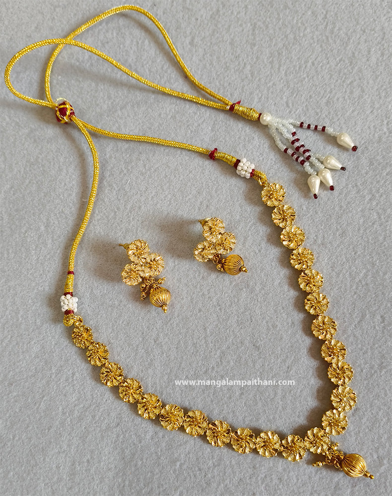 Gold Polish Necklace Set