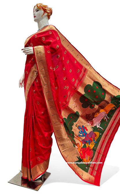 muniya paithani saree