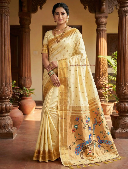 Double Muniya Paithani