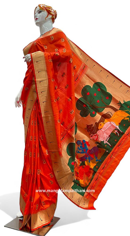 muniya paithani saree