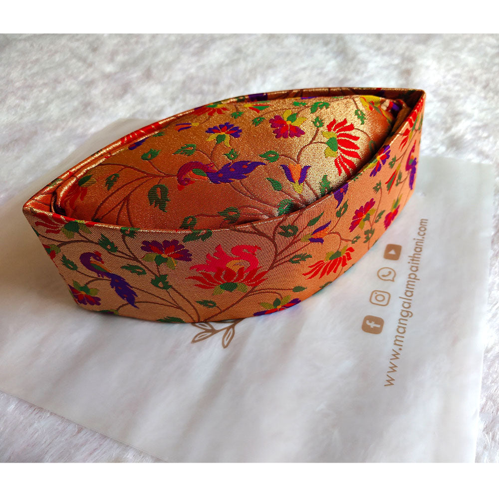 Premium Silk Traditional Paithani Topi for Men's