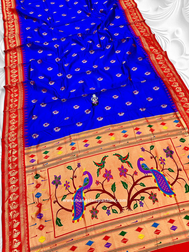 blue color saree