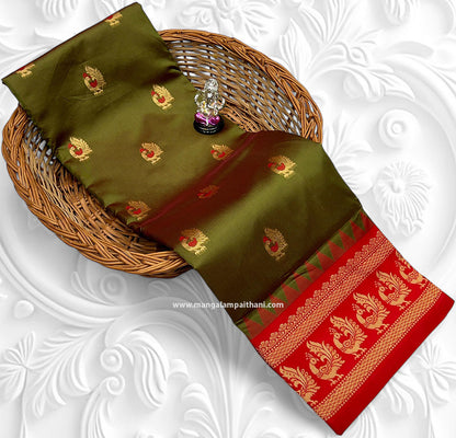 Peacock Border Paithani Saree