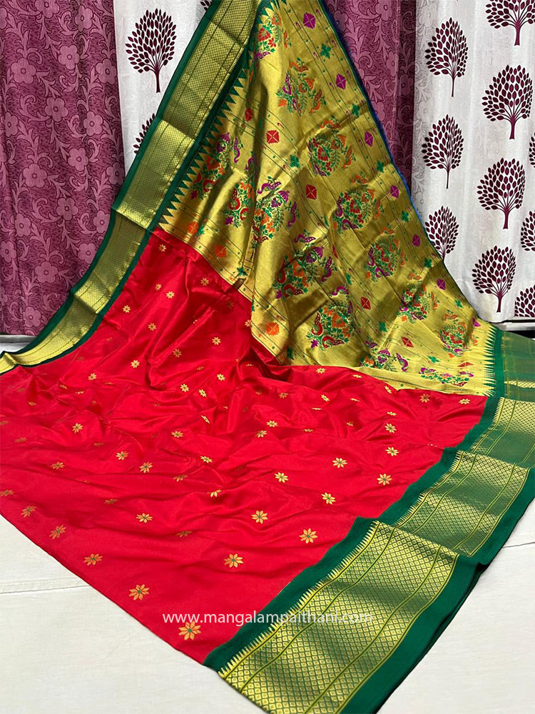 Pure Silk Kadiyal Paithani #02