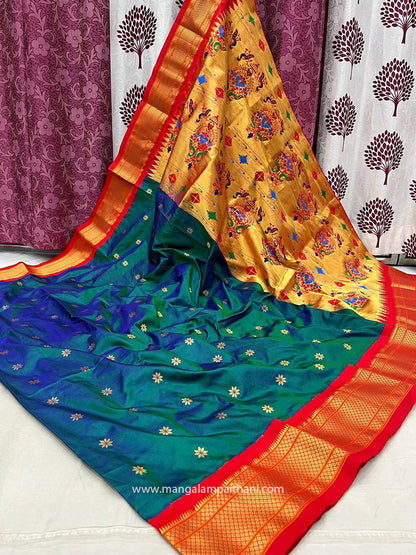 Pure Silk Kadiyal Paithani #03