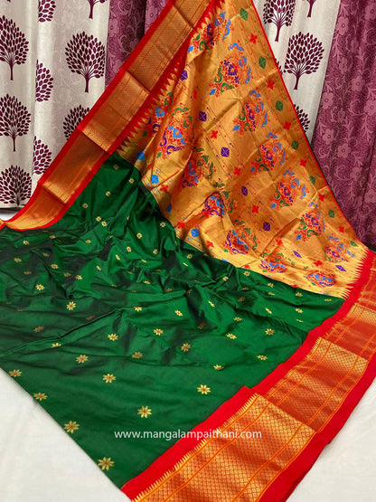 Pure Silk Kadiyal Paithani #04