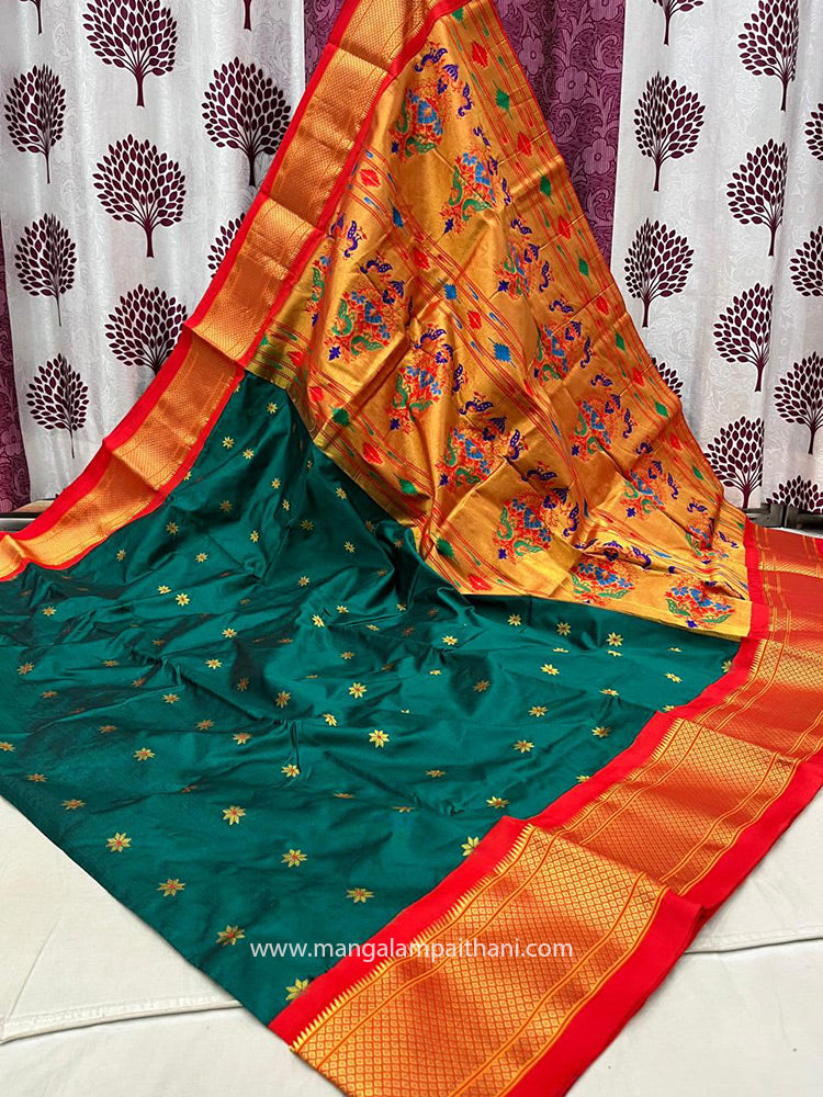 Pure Silk Kadiyal Paithani #04