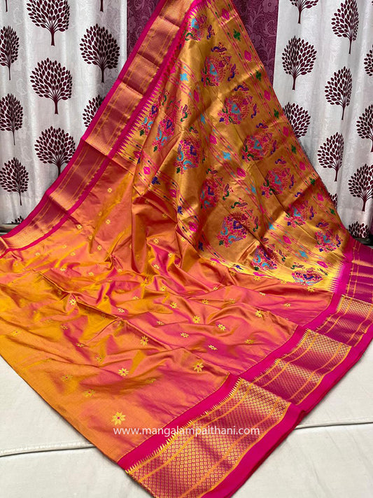 Pure Silk Kadiyal Paithani #06