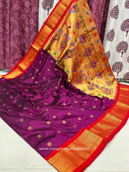 Pure Silk Kadiyal Paithani #01