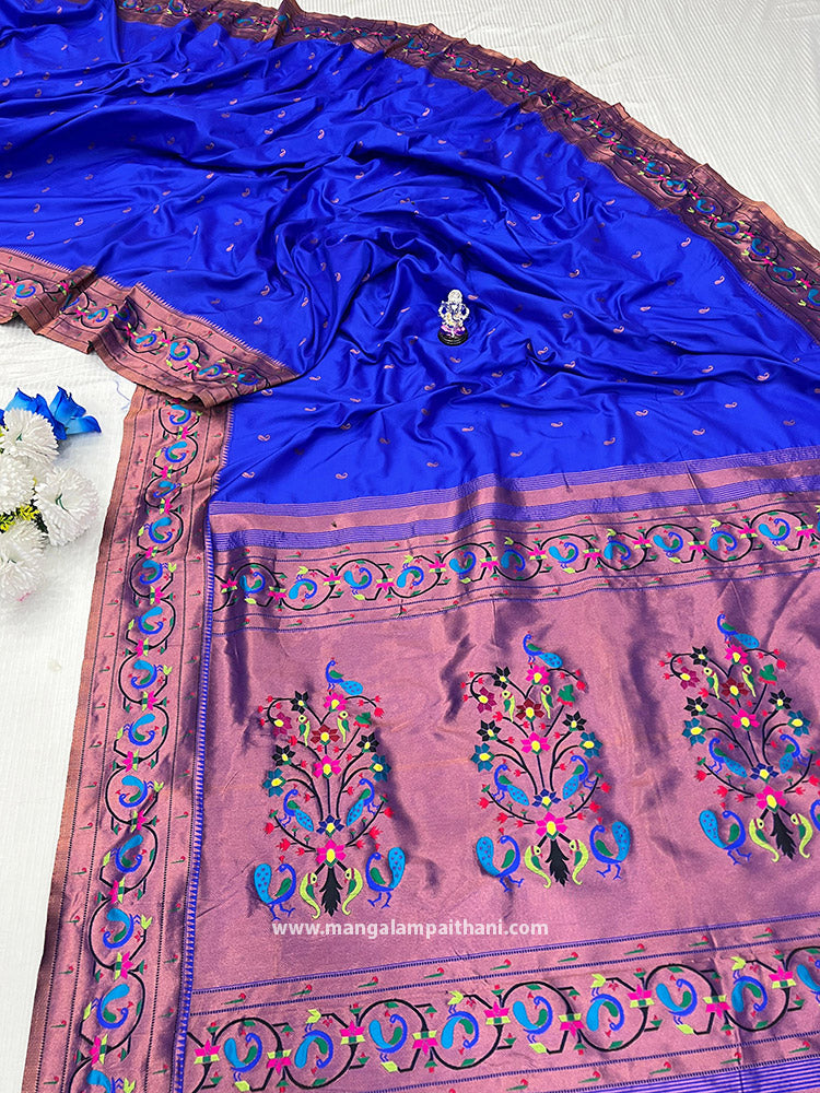 Peacock Brocade Paithani #05