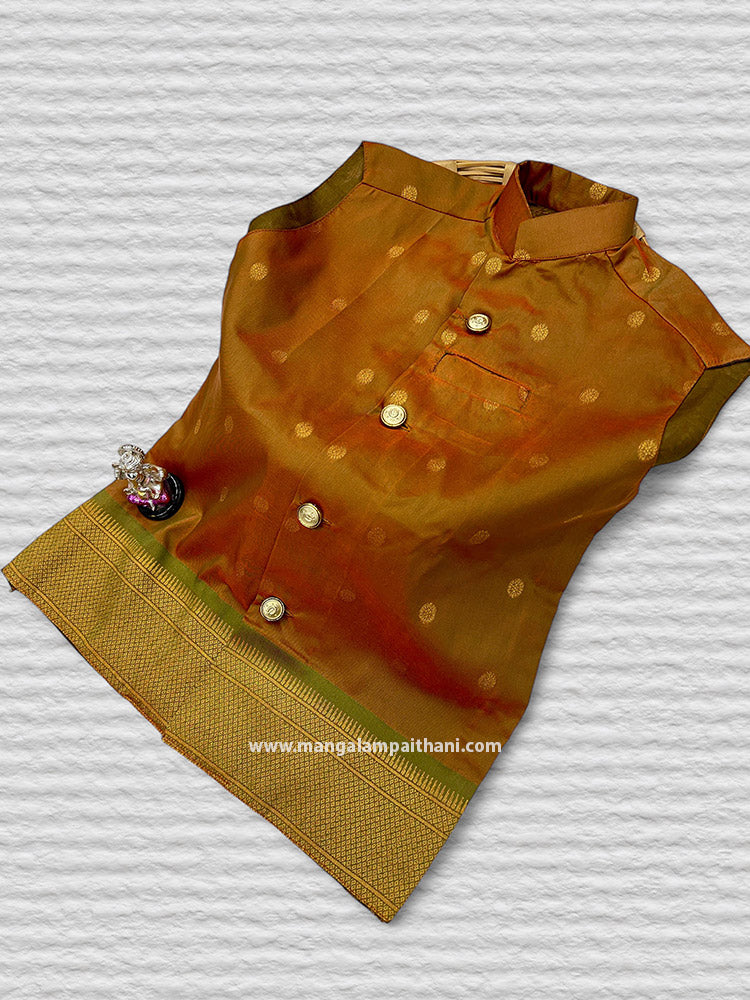 Paithani Jacket For Kids #05