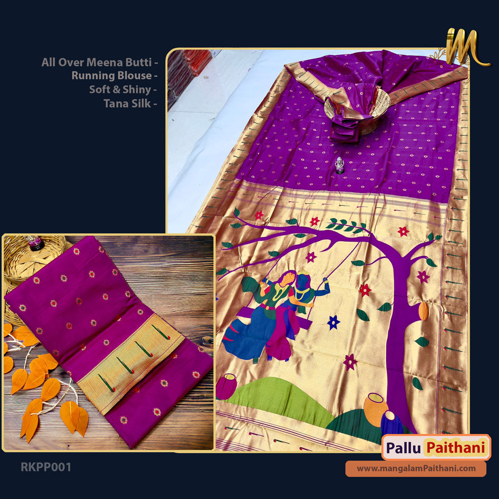 Radha Krishna Pallu Paithani #06