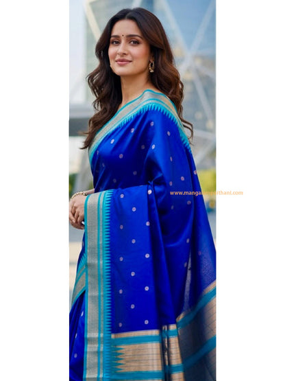 blue saree