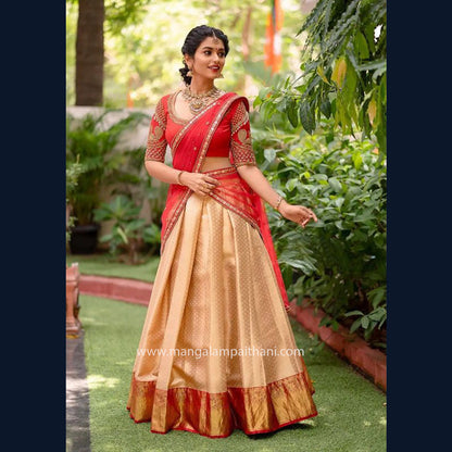 Kanjivaram Half Saree - Lehenga Choli