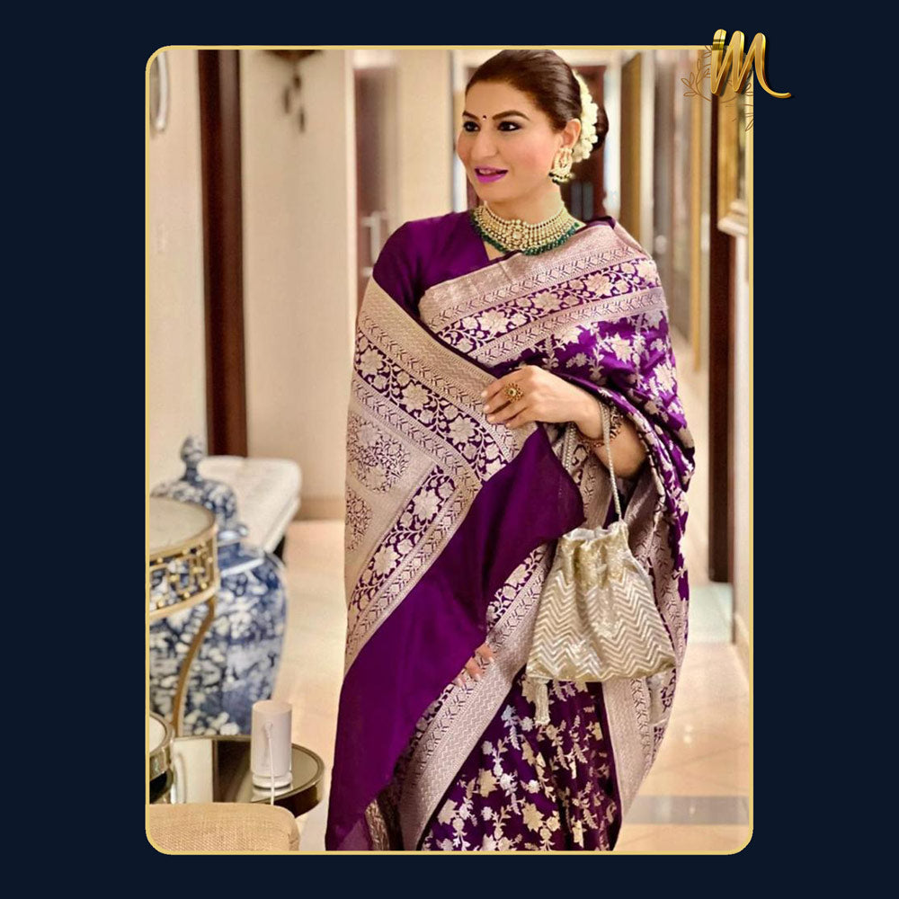 Krisha Lichi Silk Saree #02