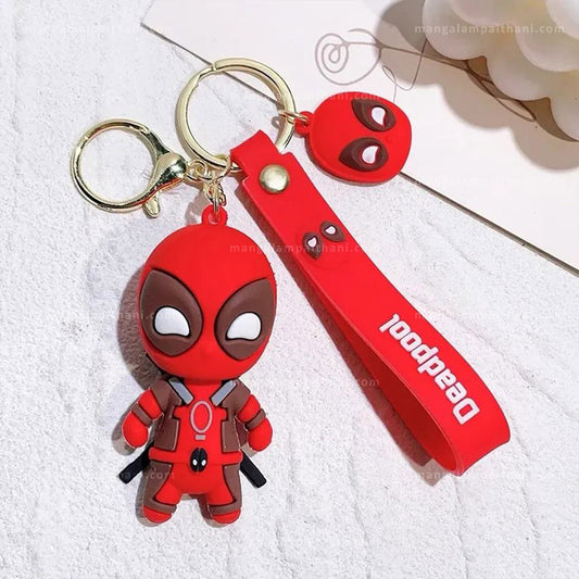 Deadpool 3D Rubber Keychain (Pack of 2)