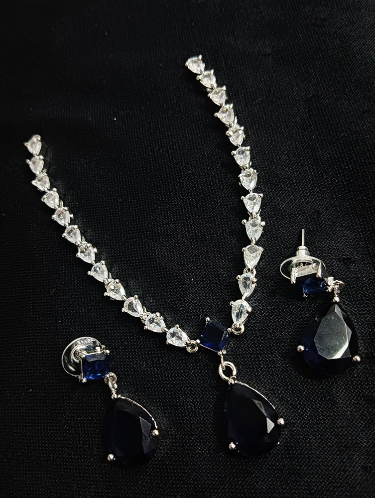 Diamond Studded Necklace Set #01