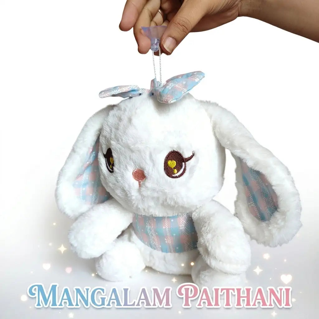 Cute Bunny Plush Soft Toy for Kids - Hanging Rabbit Doll