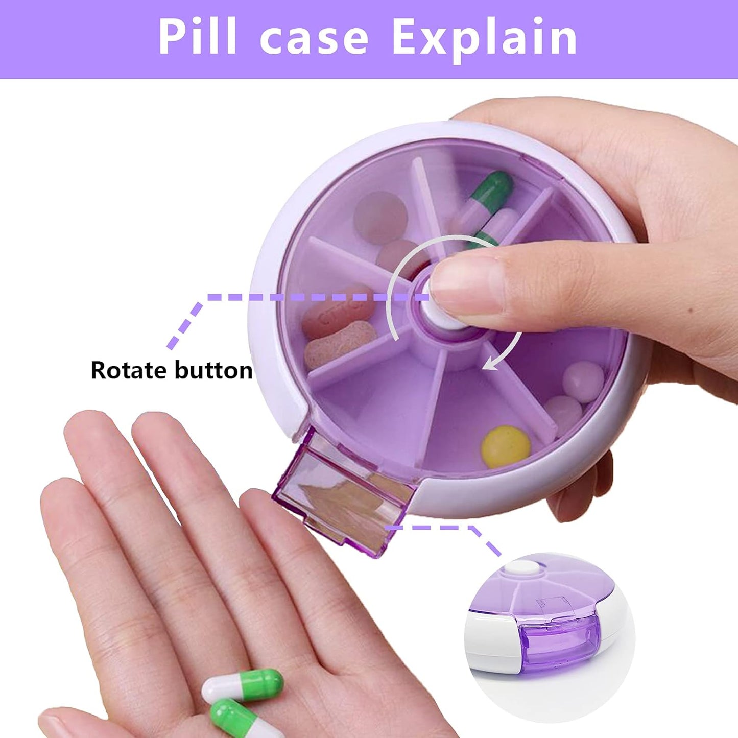 Fruit Shape Pill Organizer Medicine Box (1 Pc)