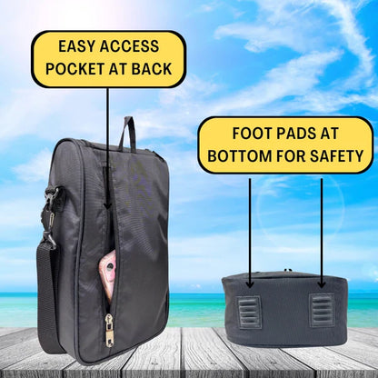 Outer Woods - Insulated 2 Bottle Cooler Bag | 6+ Hours Cooling | 2 Ice Gel Packs