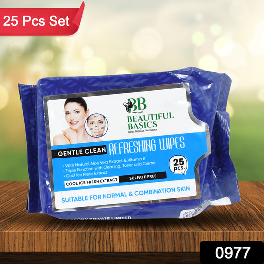 Refreshing Wet Wipes For Face - 25 Wipes