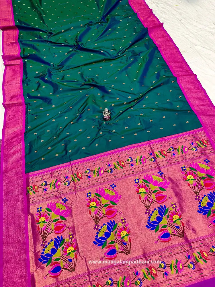 Semi Silk Kadiyal Paithani #01