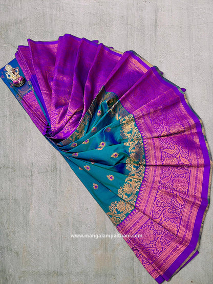 kanjivaram paithani saree