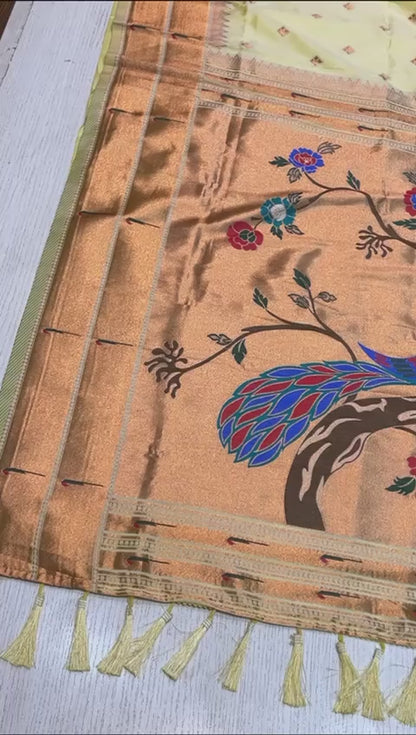 Double Muniya Paithani