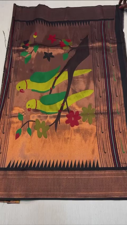 Bandhani Paithani with Designer Blouse #01