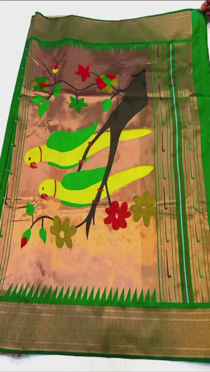 Bandhani Paithani with Designer Blouse #02